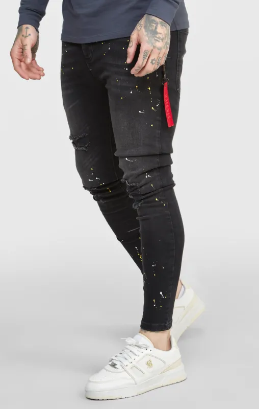 Black Flight Skinny Fit Denim sold by Siksilk