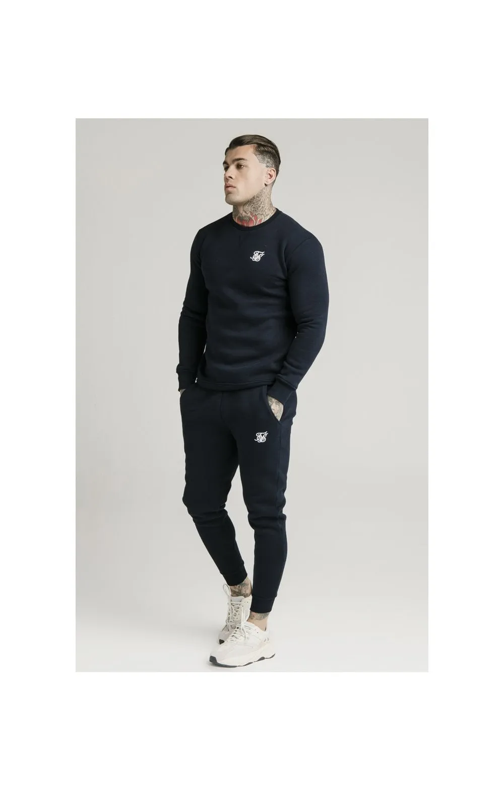 Navy Crew Sweat sold by Siksilk product image thumbnail 4