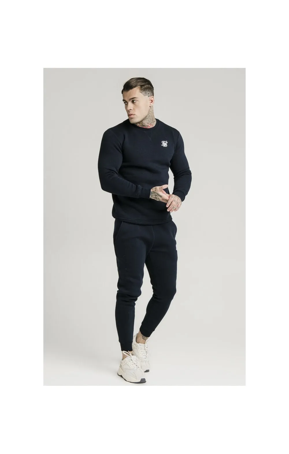 Navy Crew Sweat sold by Siksilk product image thumbnail 5