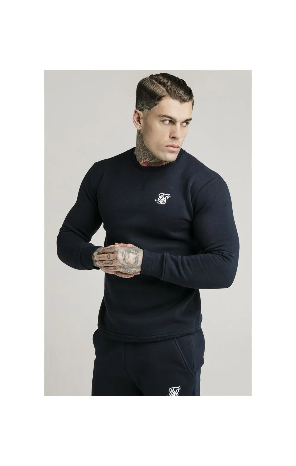 Navy Crew Sweat sold by Siksilk product image thumbnail 2