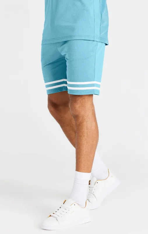Teal Relaxed Mesh Short sold by Siksilk