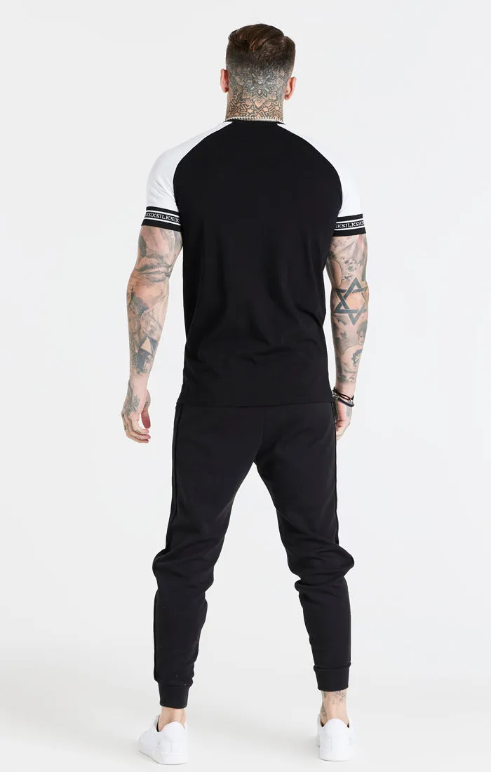 White Raglan Muscle Fit T-Shirt sold by Siksilk product image thumbnail 5