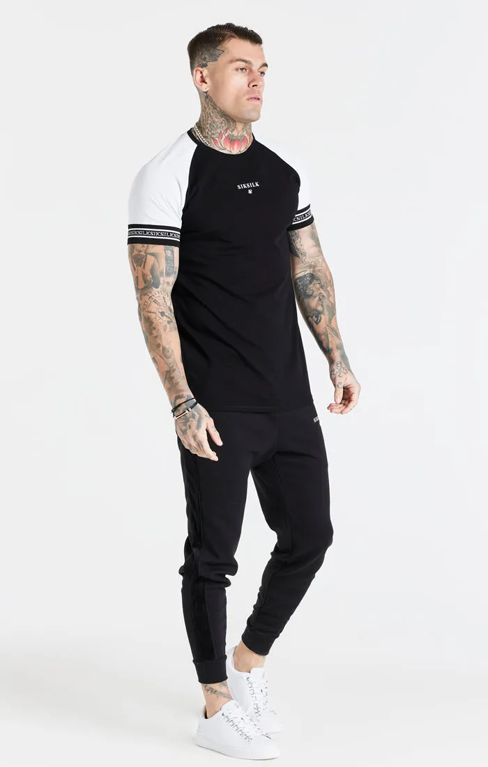 White Raglan Muscle Fit T-Shirt sold by Siksilk product image thumbnail 4