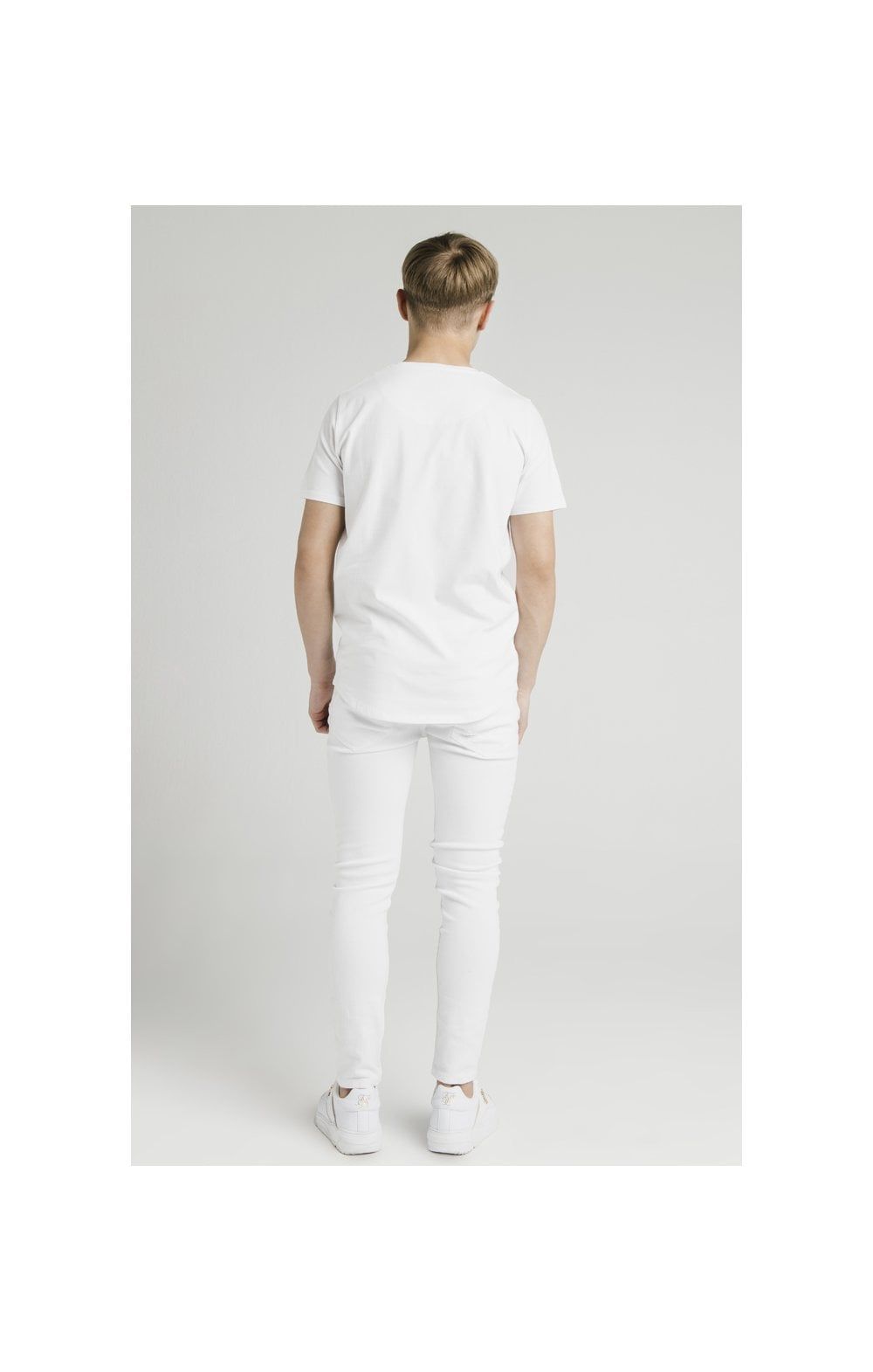 Boys Illusive White Curved Hem T-Shirt sold by Siksilk product image thumbnail 8