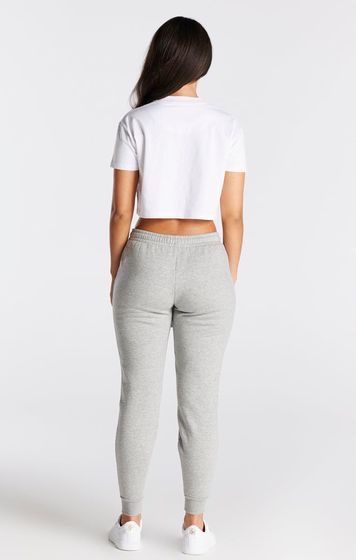 White Essential Box Fit Crop T-Shirt sold by Siksilk product image thumbnail 6