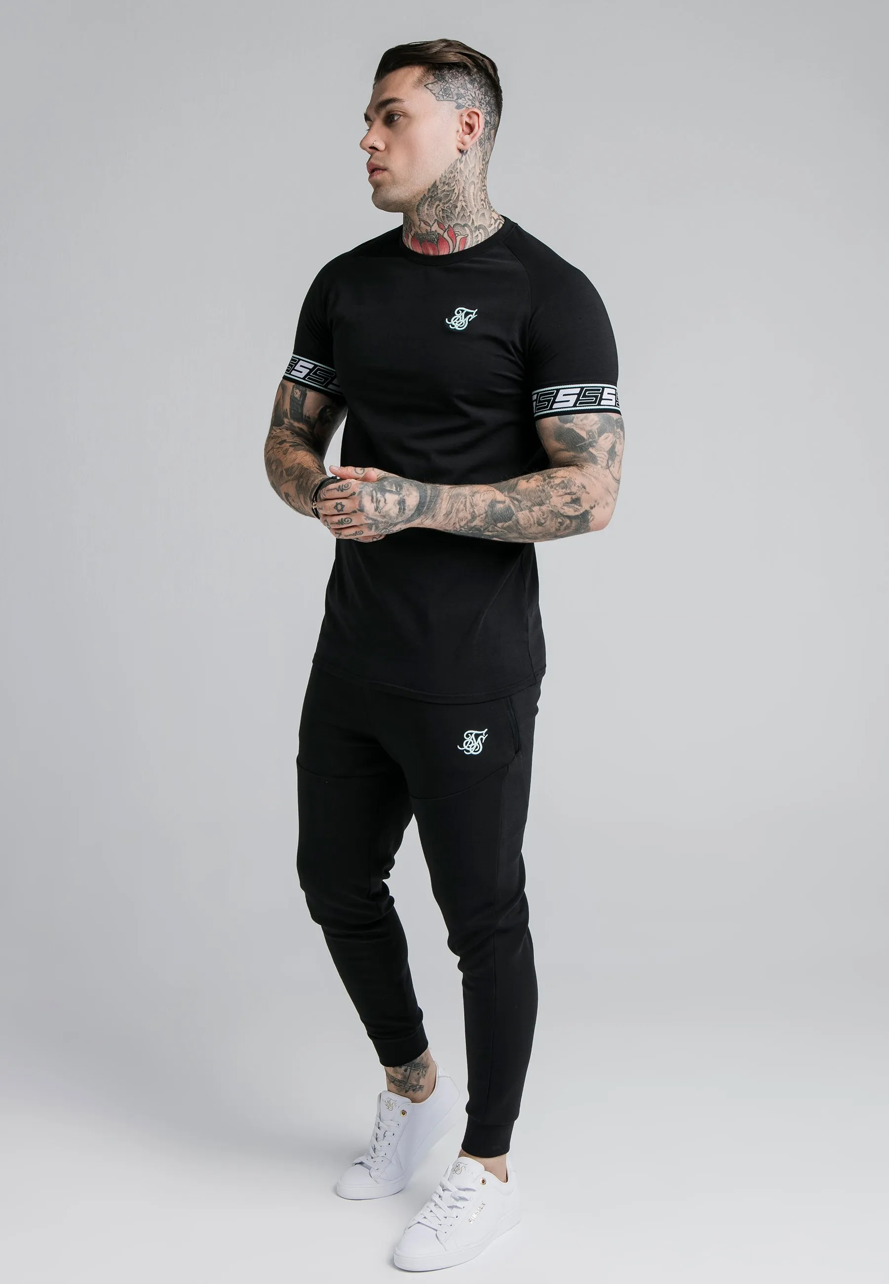 SikSilk S/S Exhibit Tech Tee - Black sold by Siksilk product image thumbnail 3