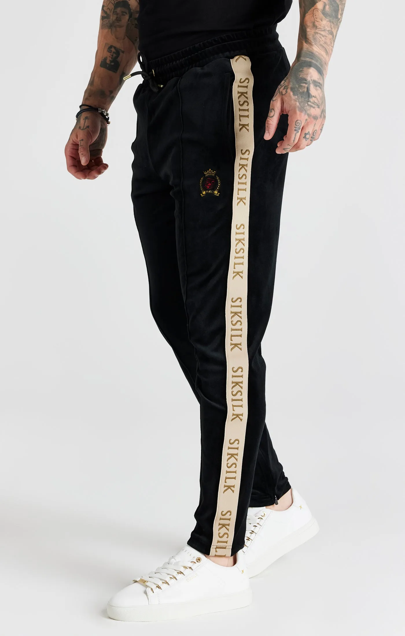 Black Track Pant sold by Siksilk
