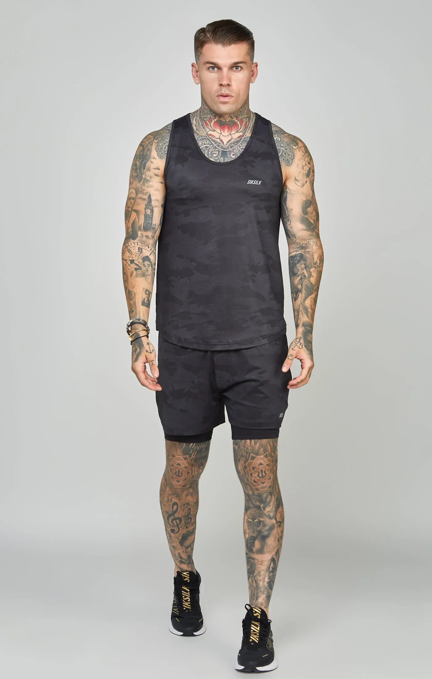 Camo Sports Dual Layer Short sold by Siksilk product image thumbnail 3