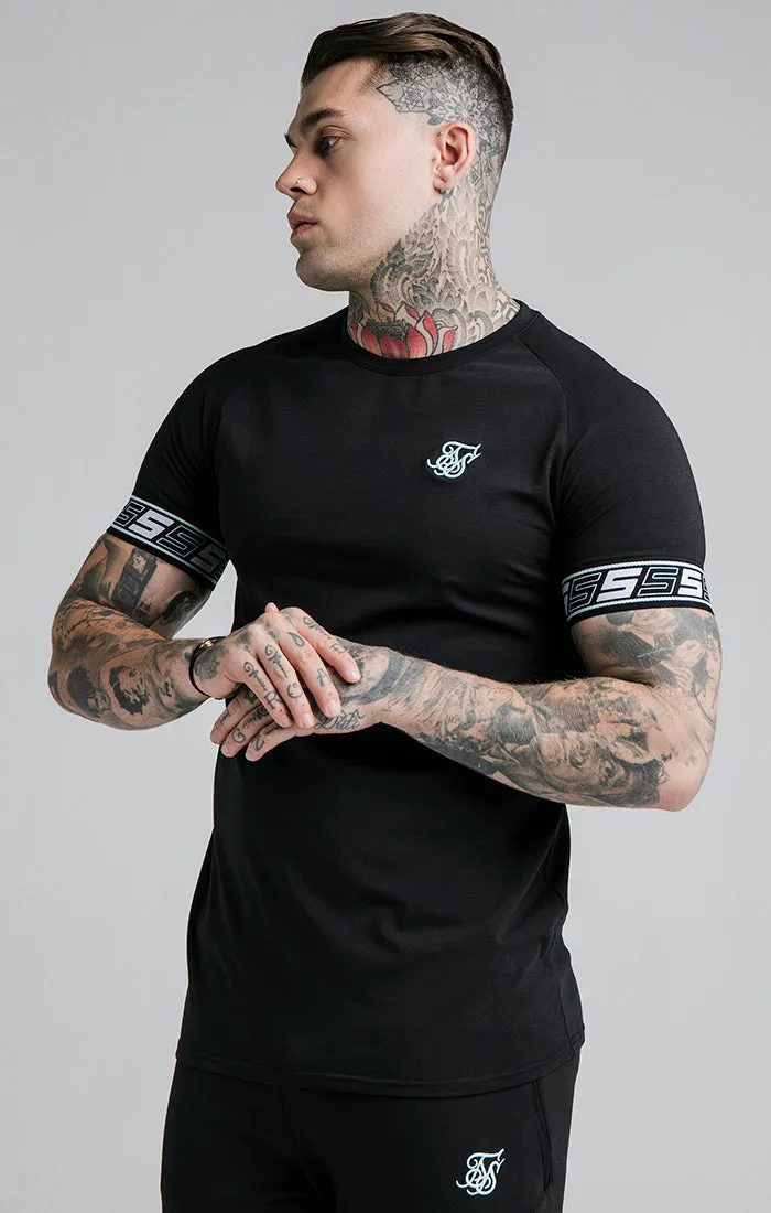 SikSilk S/S Exhibit Tech Tee - Black sold by Siksilk