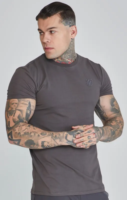 Grey Muscle Fit T-Shirt sold by Siksilk