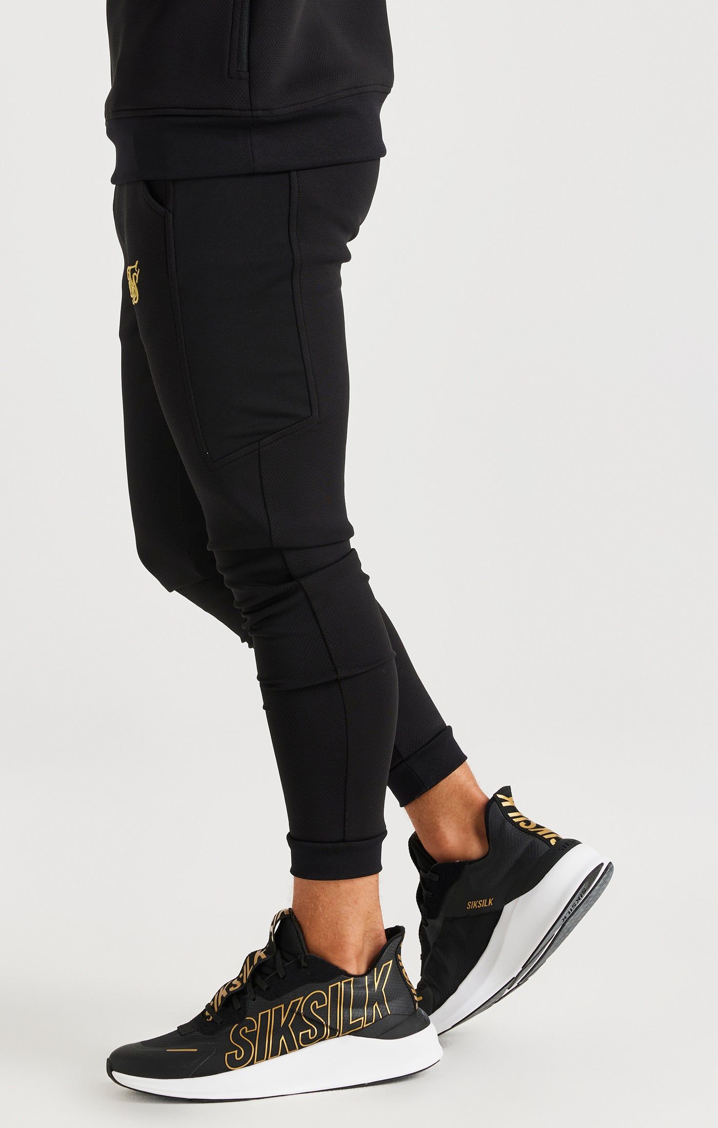 SikSilk Retro Scope Trousers - Black sold by Siksilk product image thumbnail 2