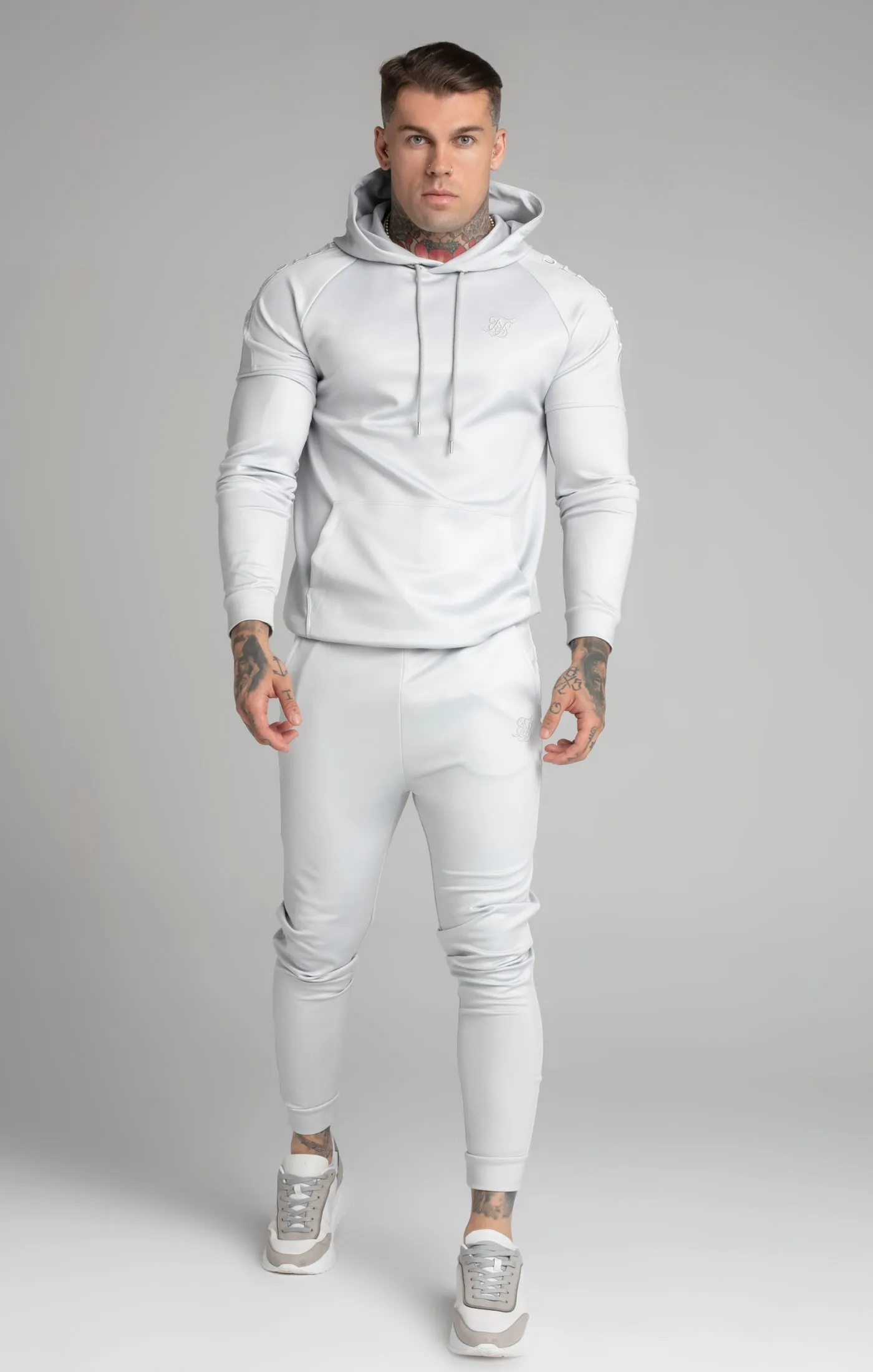 Grey Panel Hoodie sold by Siksilk product image thumbnail 3