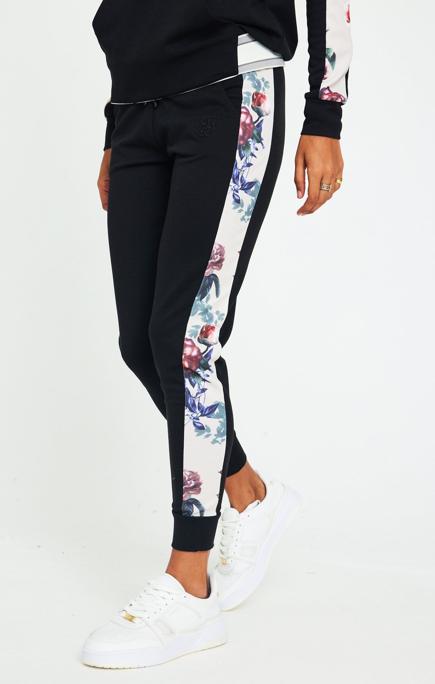 SikSilk Botanical Florals Pants - Black sold by Siksilk