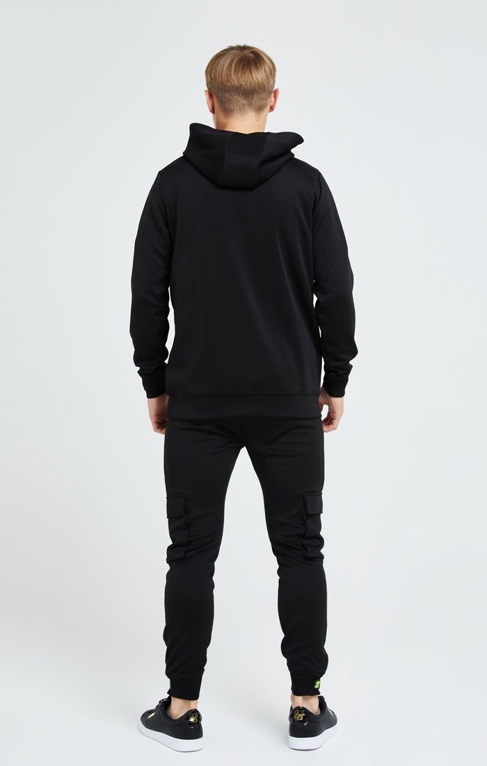 Illusive London Element Overhead Hoodie - Black & Green sold by Siksilk product image thumbnail 5