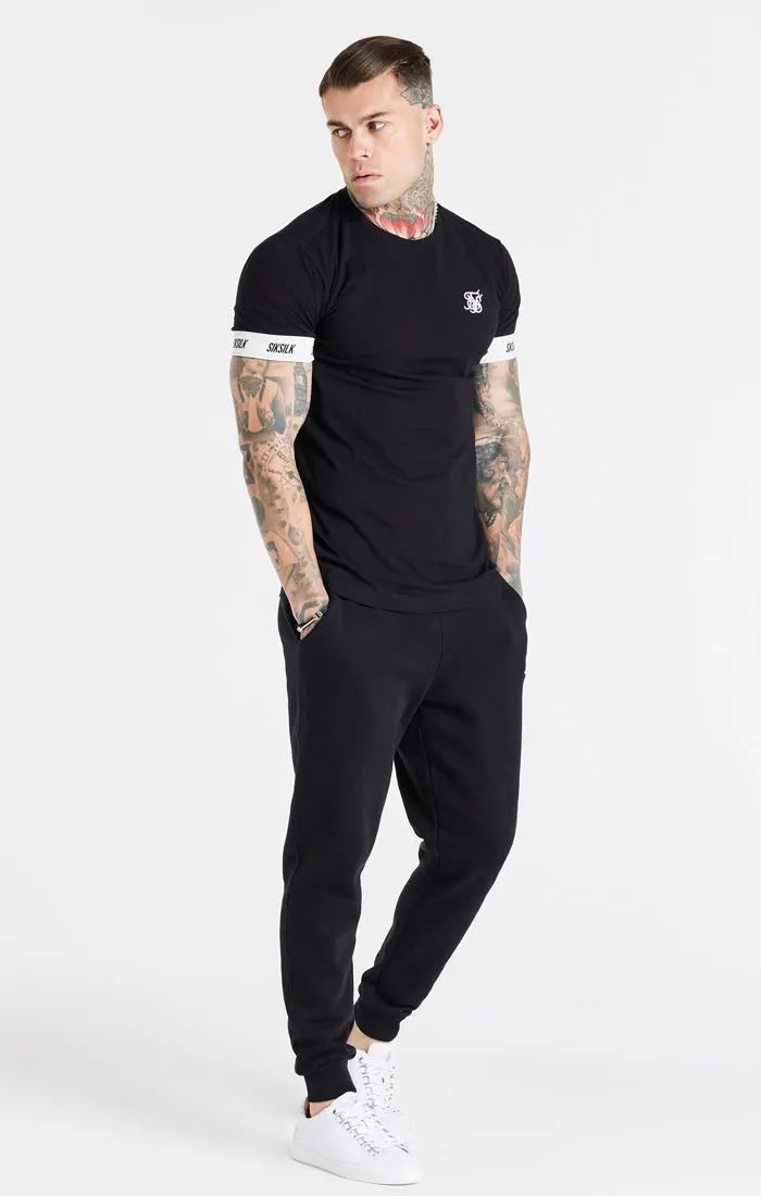 Black Essential Elastic Cuff T-Shirt sold by Siksilk product image thumbnail 3