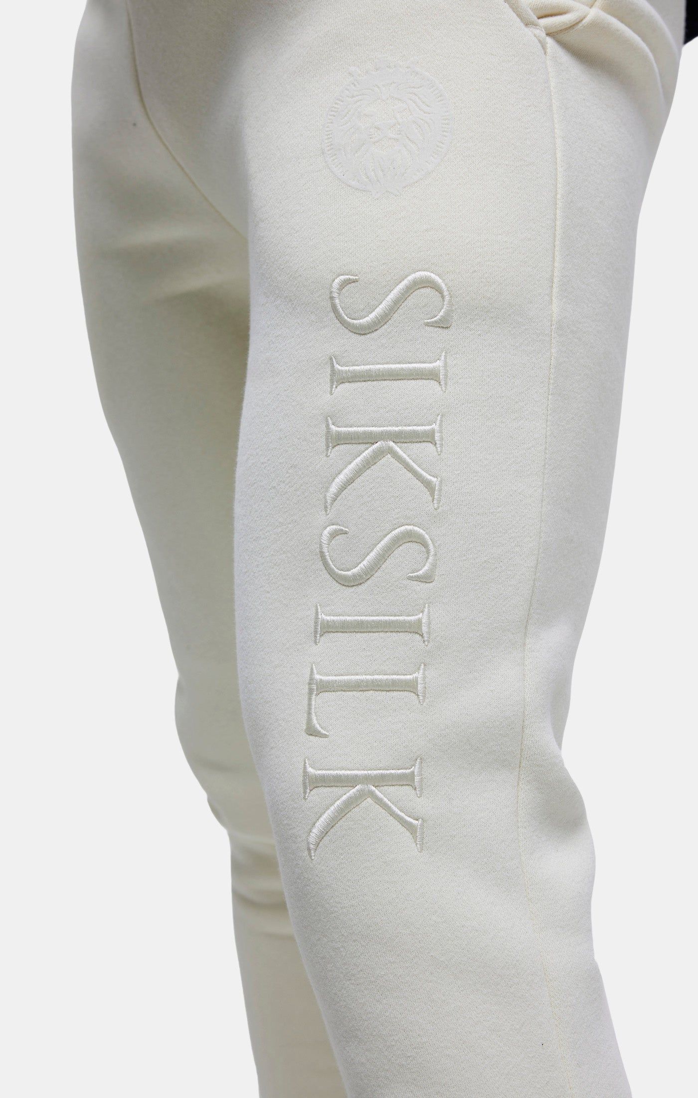 Messi x SikSilk Ecru Embroidered Cuff Pant sold by Siksilk product image thumbnail 2