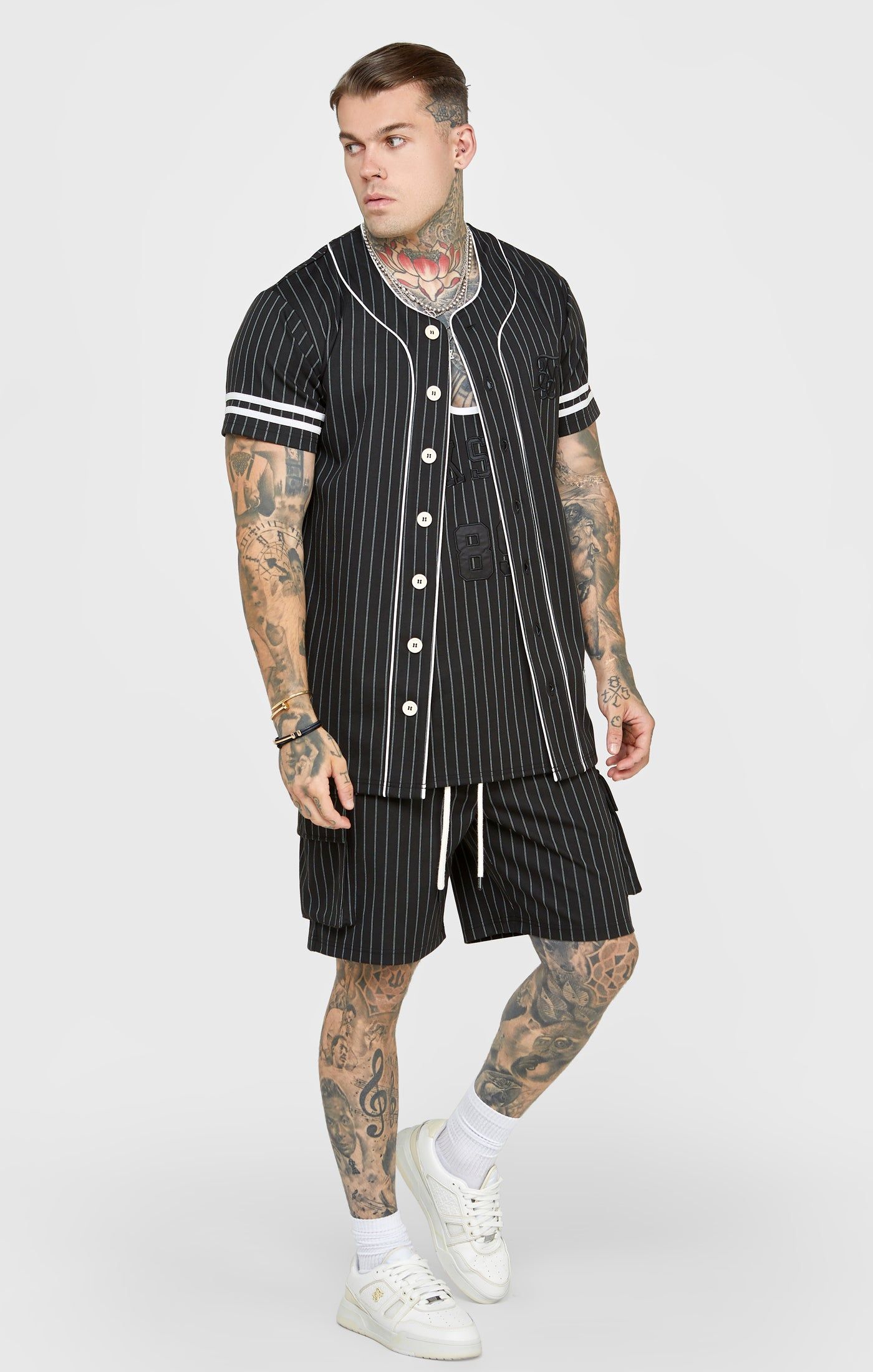 Black Baseball Jersey sold by Siksilk product image thumbnail 4