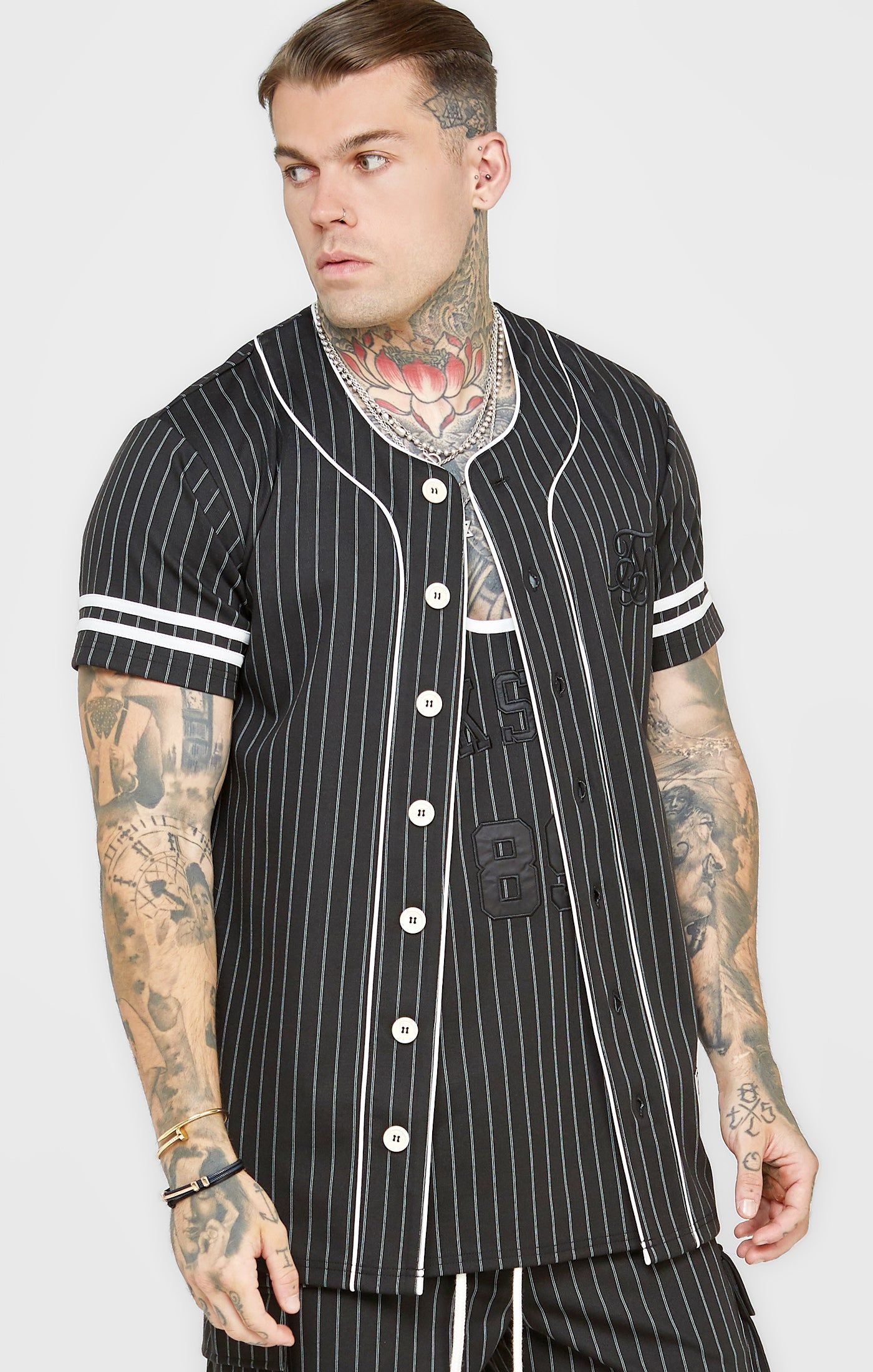Black Baseball Jersey sold by Siksilk