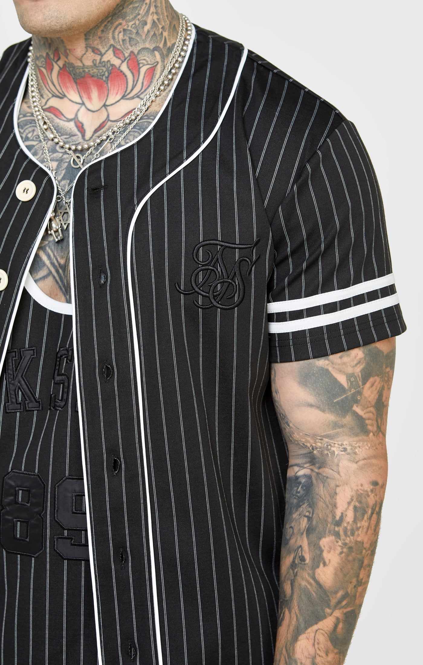 Black Baseball Jersey sold by Siksilk product image thumbnail 2