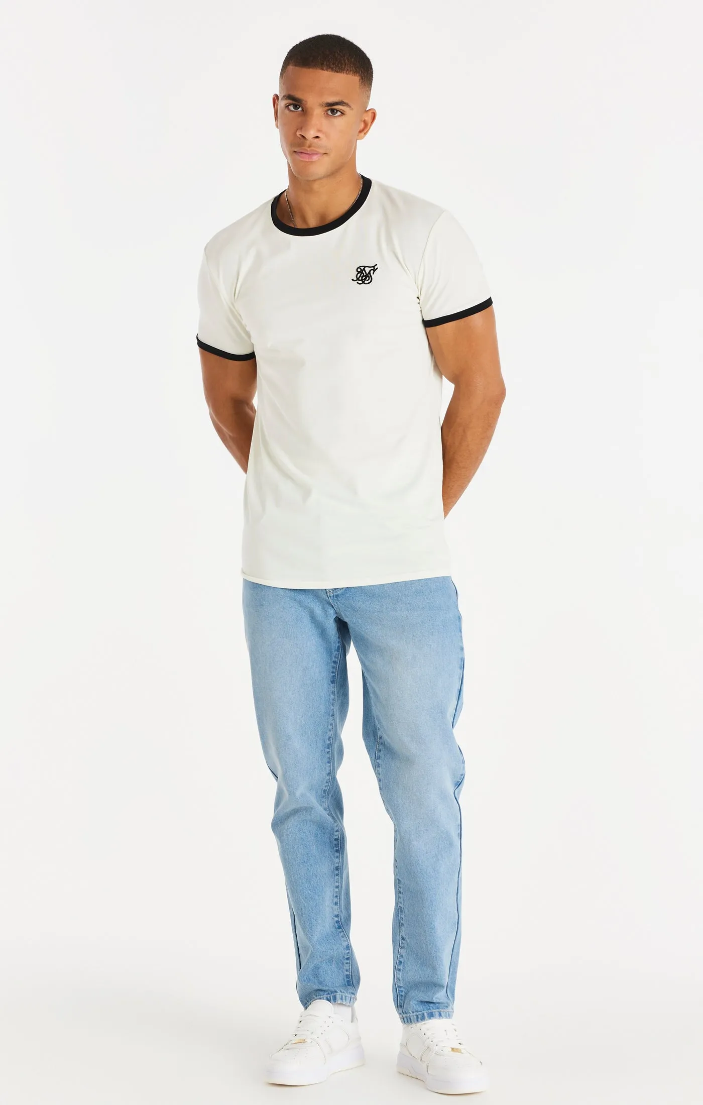Blue Straight Cut Denim sold by Siksilk product image thumbnail 4