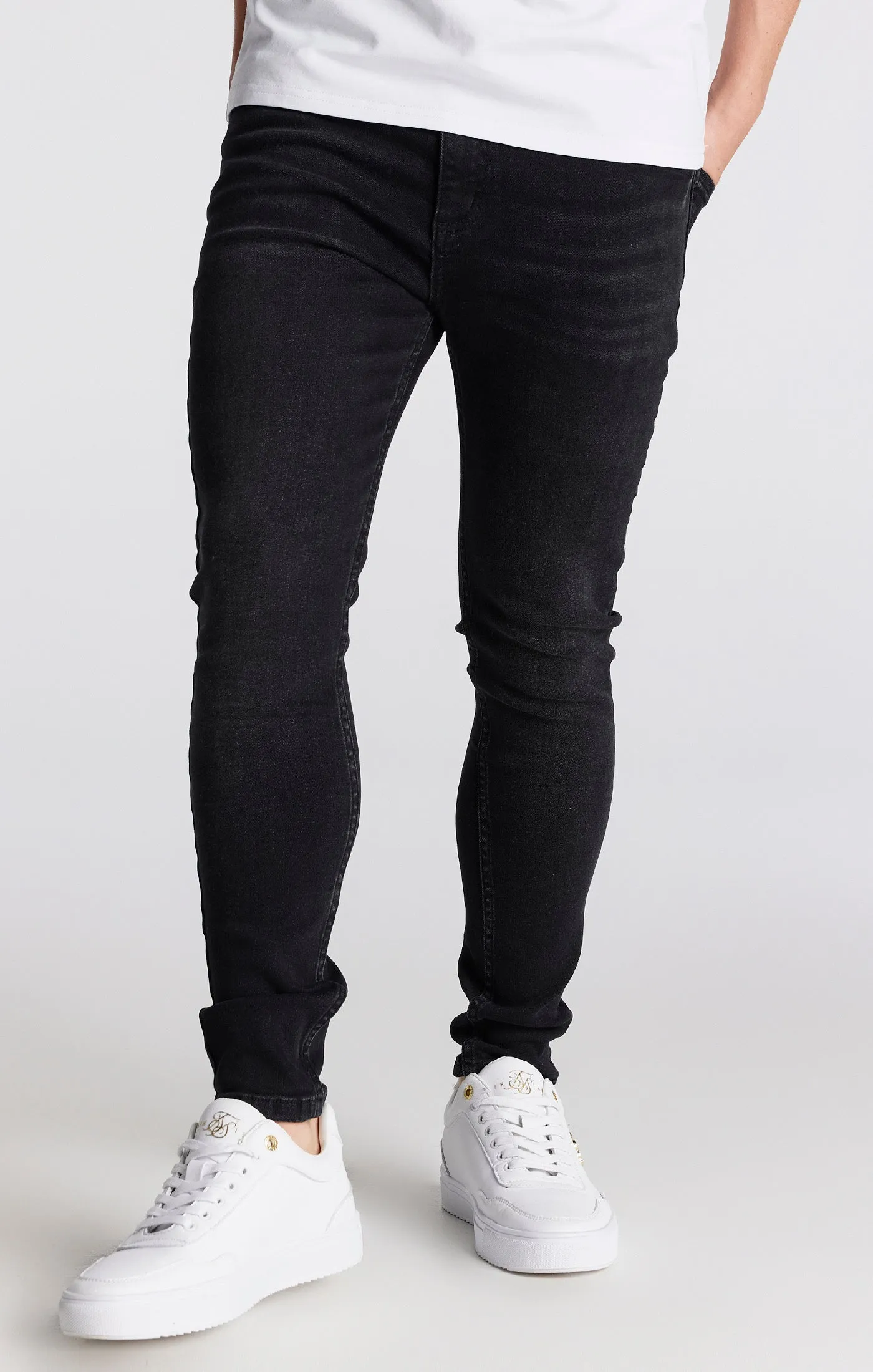 Boys Black Essential Skinny Denim Jean sold by Siksilk