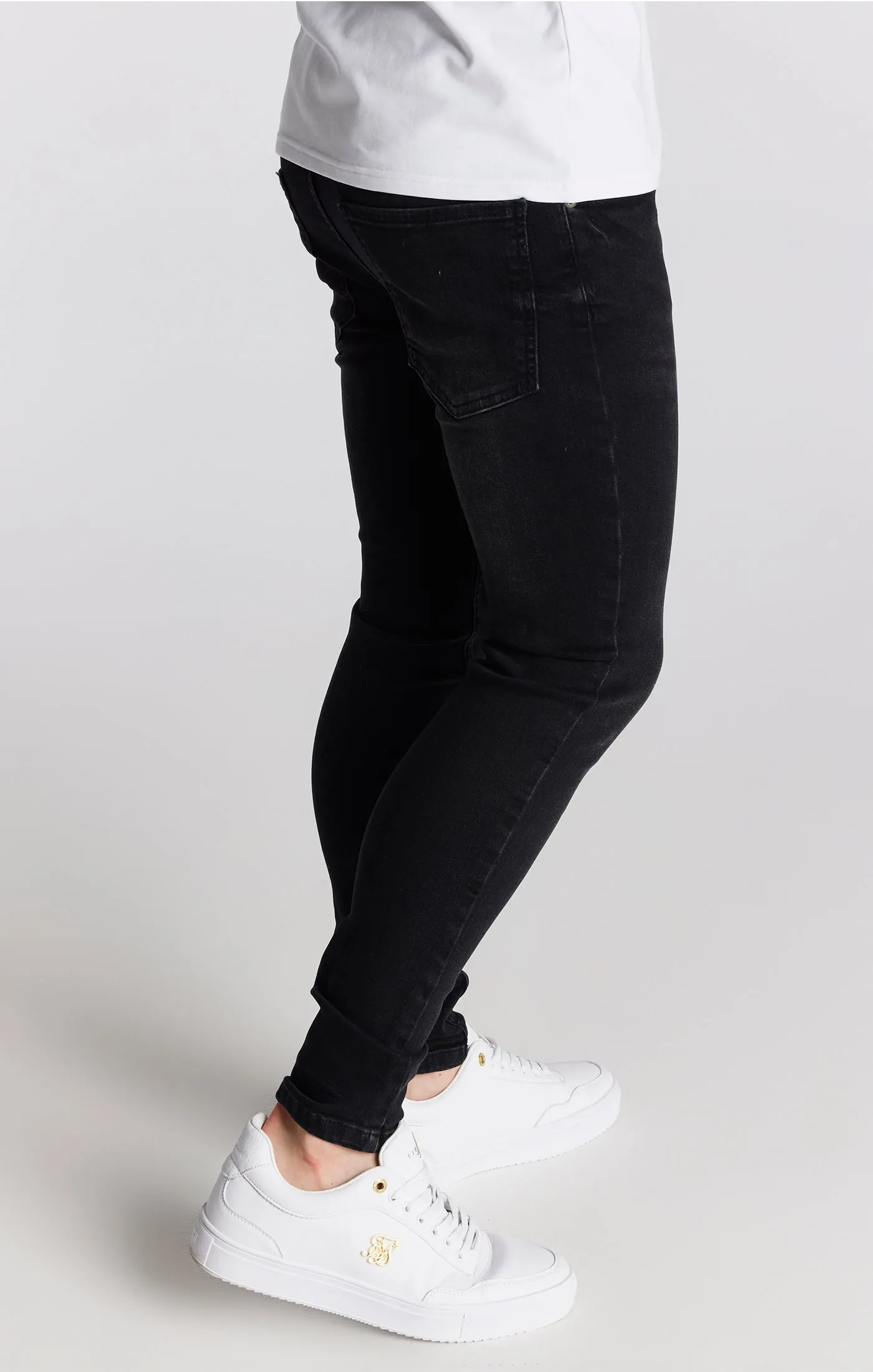 Boys Black Essential Skinny Denim Jean sold by Siksilk product image thumbnail 4