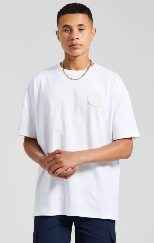 Boys Messi x SikSilk Ecru Lion Graphic Oversized T-Shirt sold by Siksilk