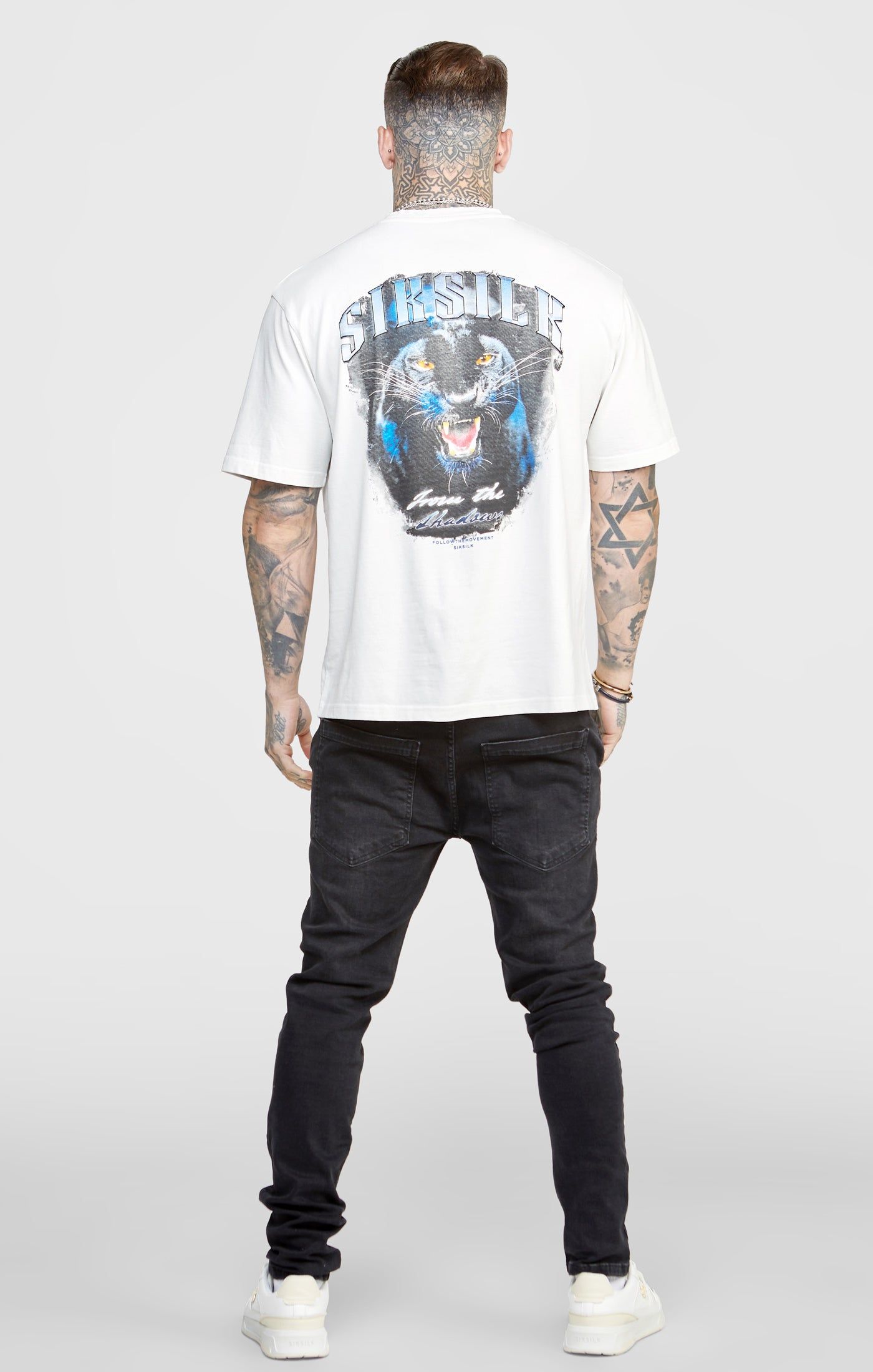White Graphic Oversized T-Shirt sold by Siksilk product image thumbnail 6
