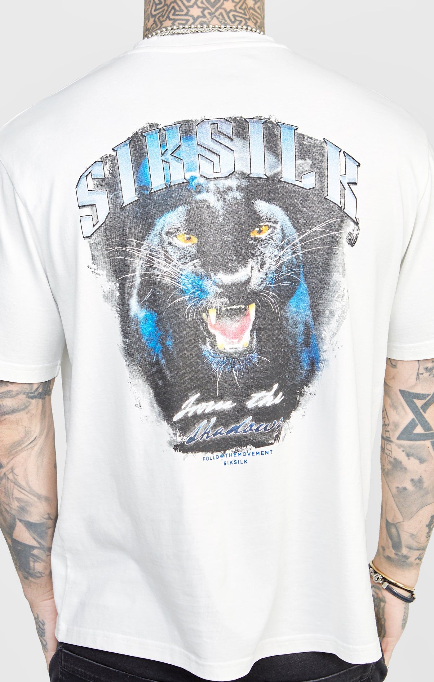 White Graphic Oversized T-Shirt sold by Siksilk product image thumbnail 3