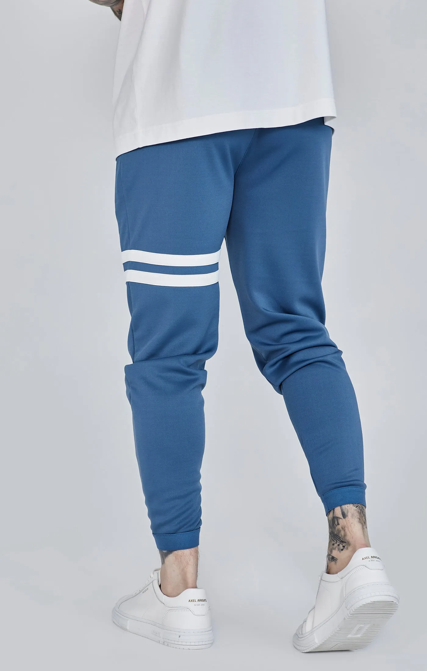 Blue Muscle Fit Joggers sold by Siksilk product image thumbnail 4