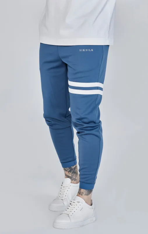 Blue Muscle Fit Joggers sold by Siksilk