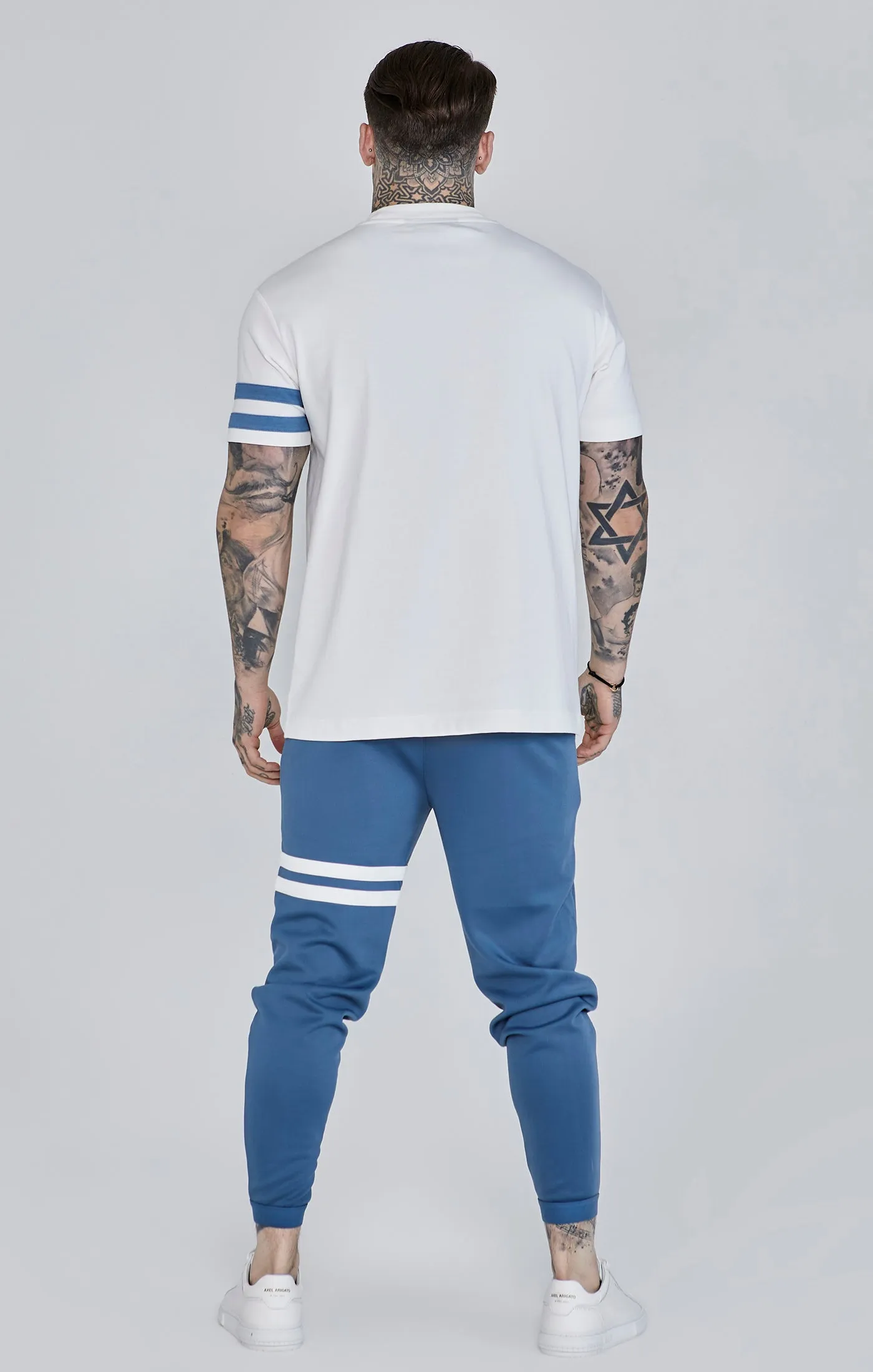 Blue Muscle Fit Joggers sold by Siksilk product image thumbnail 5