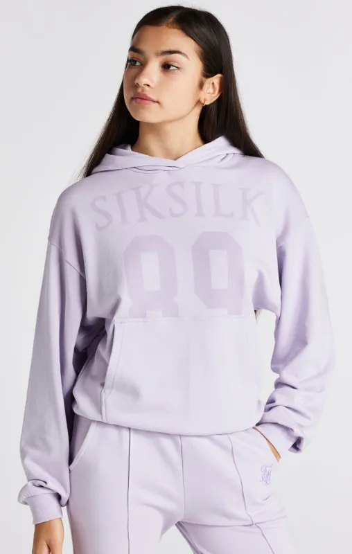 Girls Purple Relaxed Fit 89 Hoodie sold by Siksilk