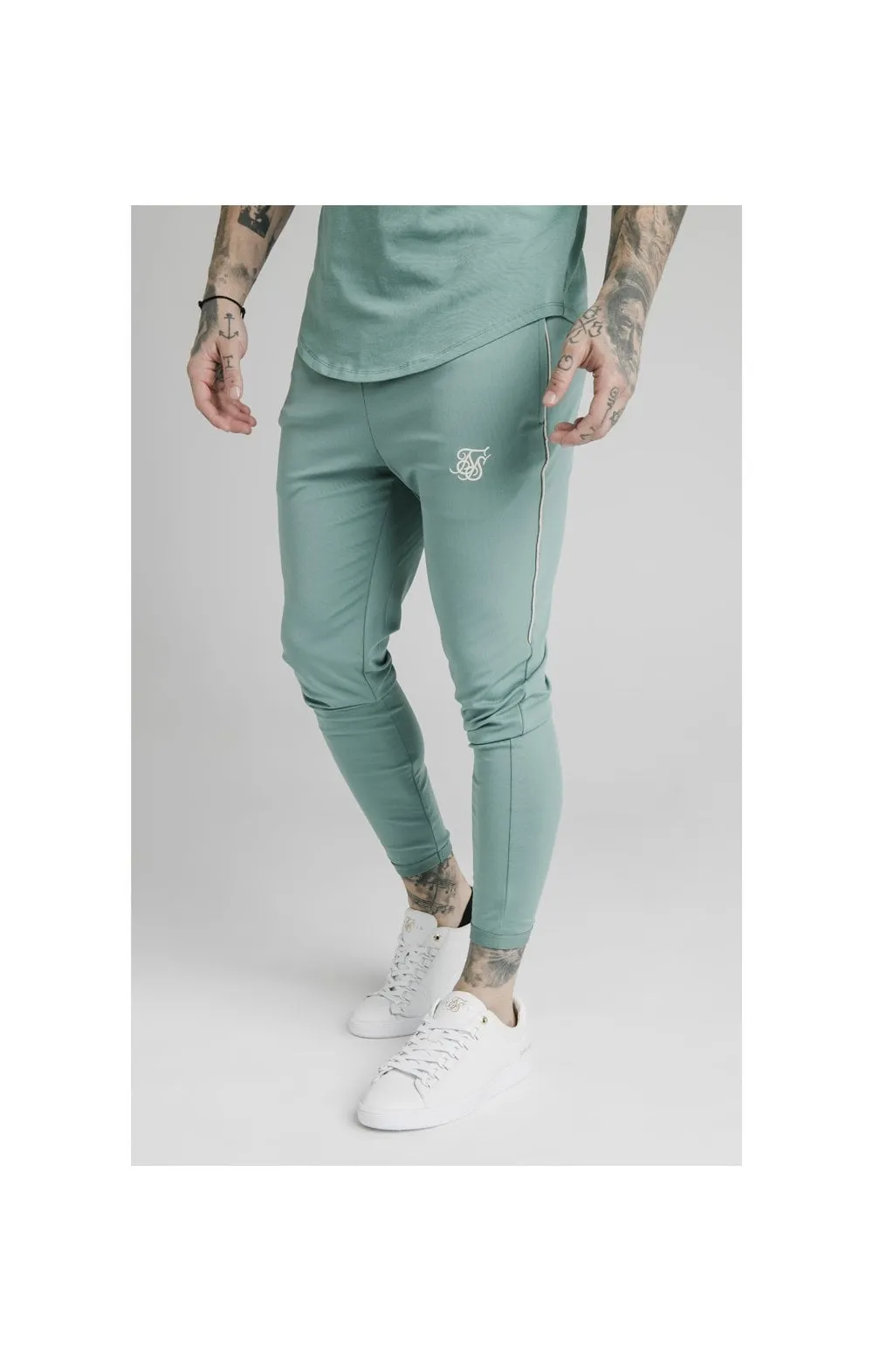 SikSilk Scope Track Pants - Light Petrol Blue sold by Siksilk