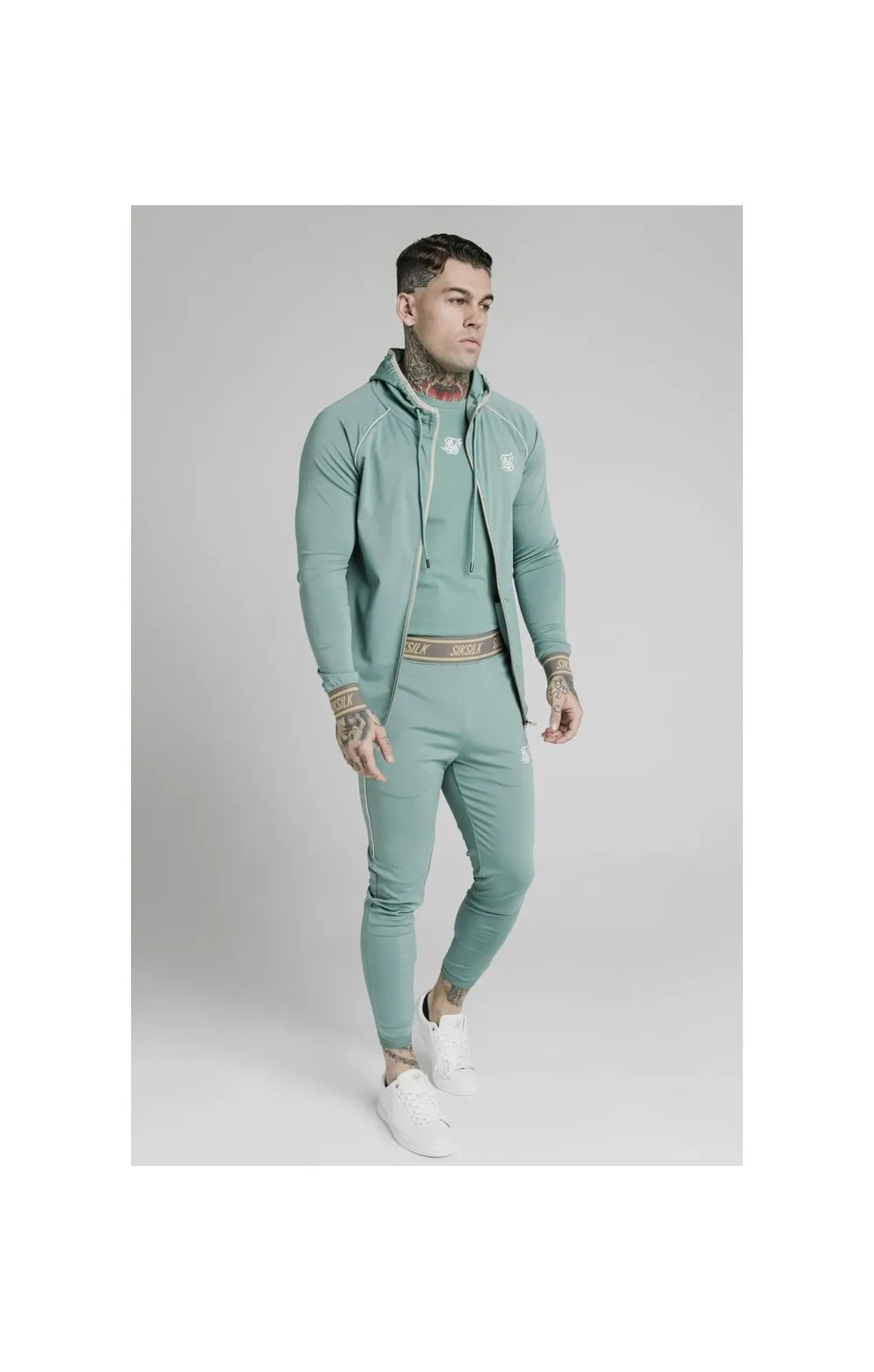SikSilk Scope Track Pants - Light Petrol Blue sold by Siksilk product image thumbnail 3