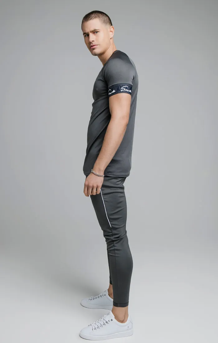 Grey Elastic Cuff T-Shirt sold by Siksilk product image thumbnail 4