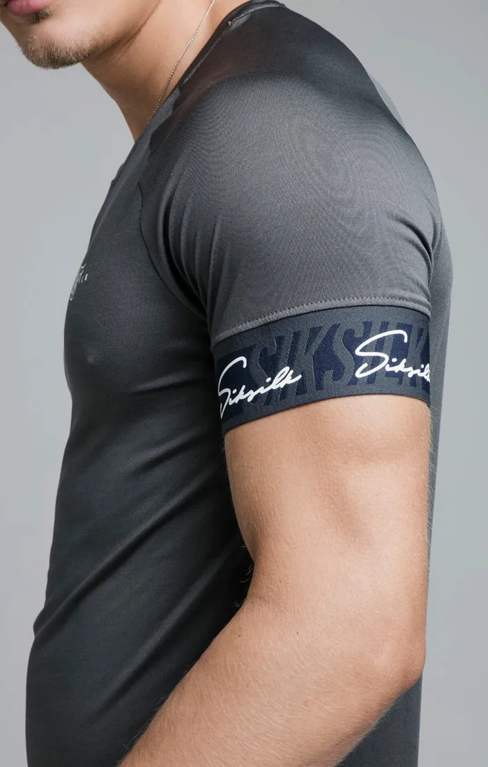 Grey Elastic Cuff T-Shirt sold by Siksilk