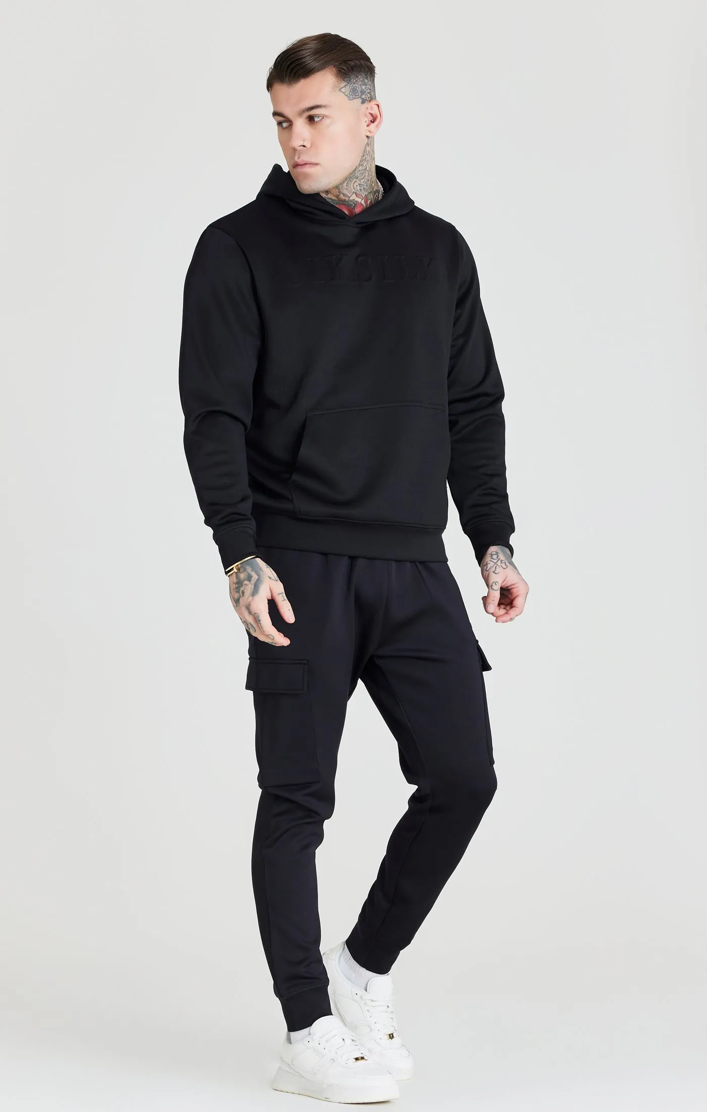 Black Foundation Oversized Hoodie sold by Siksilk product image thumbnail 4