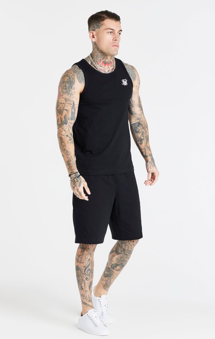 Black Essential Jersey Short sold by Siksilk product image thumbnail 3