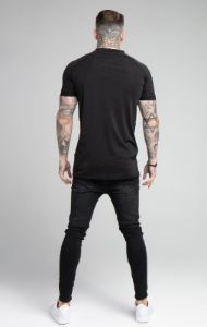 SikSilk Stretch Tee - Black sold by Siksilk