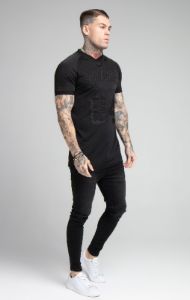 SikSilk Stretch Tee - Black sold by Siksilk