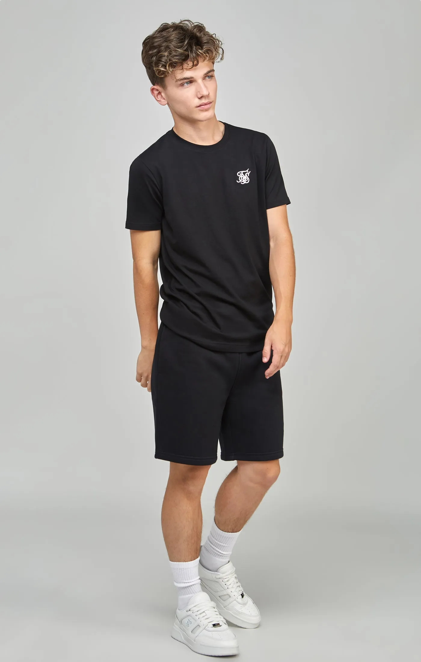 Boys Black Essentials T-Shirt sold by Siksilk product image thumbnail 3