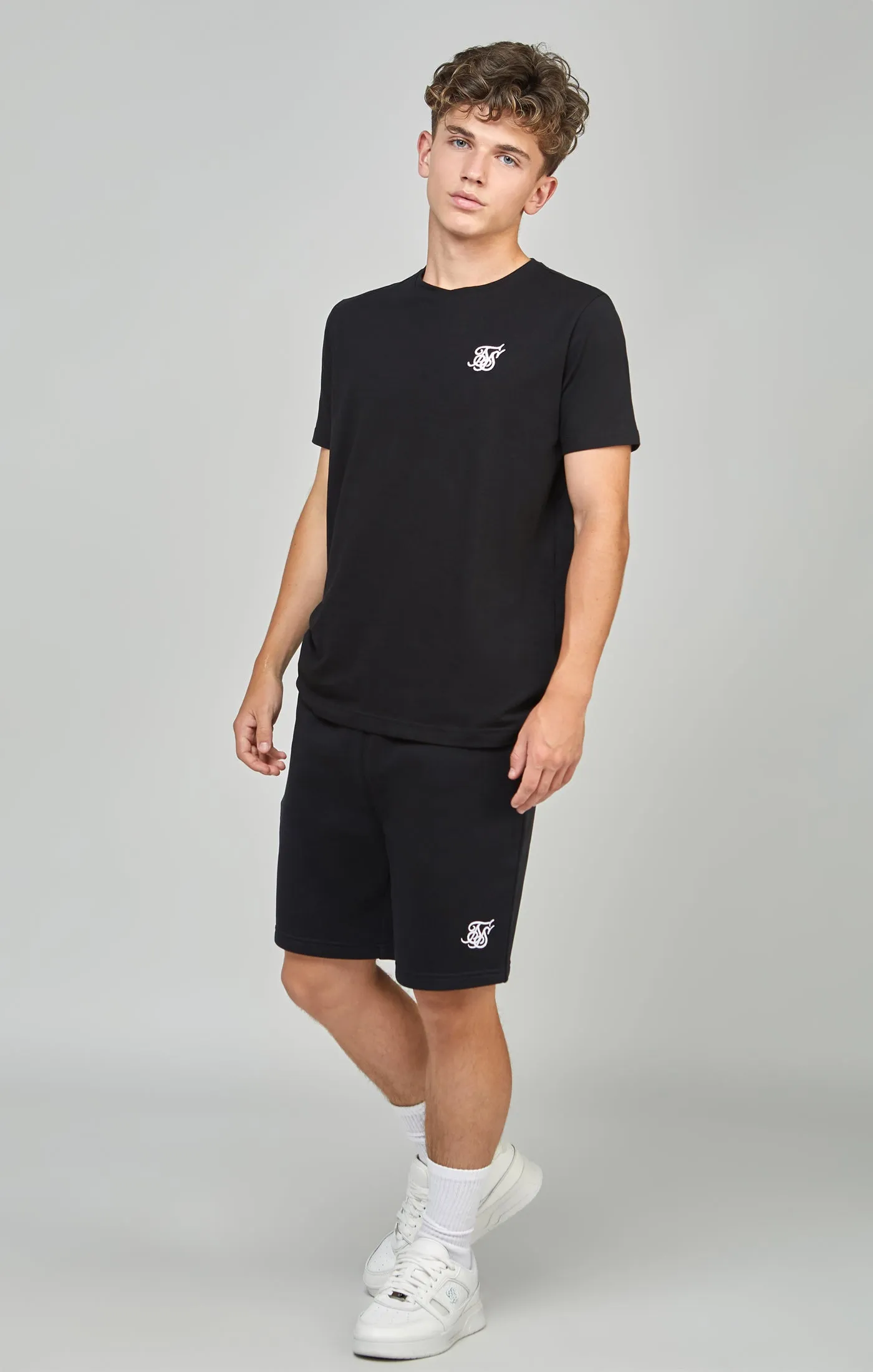 Boys Black Essentials T-Shirt sold by Siksilk product image thumbnail 4