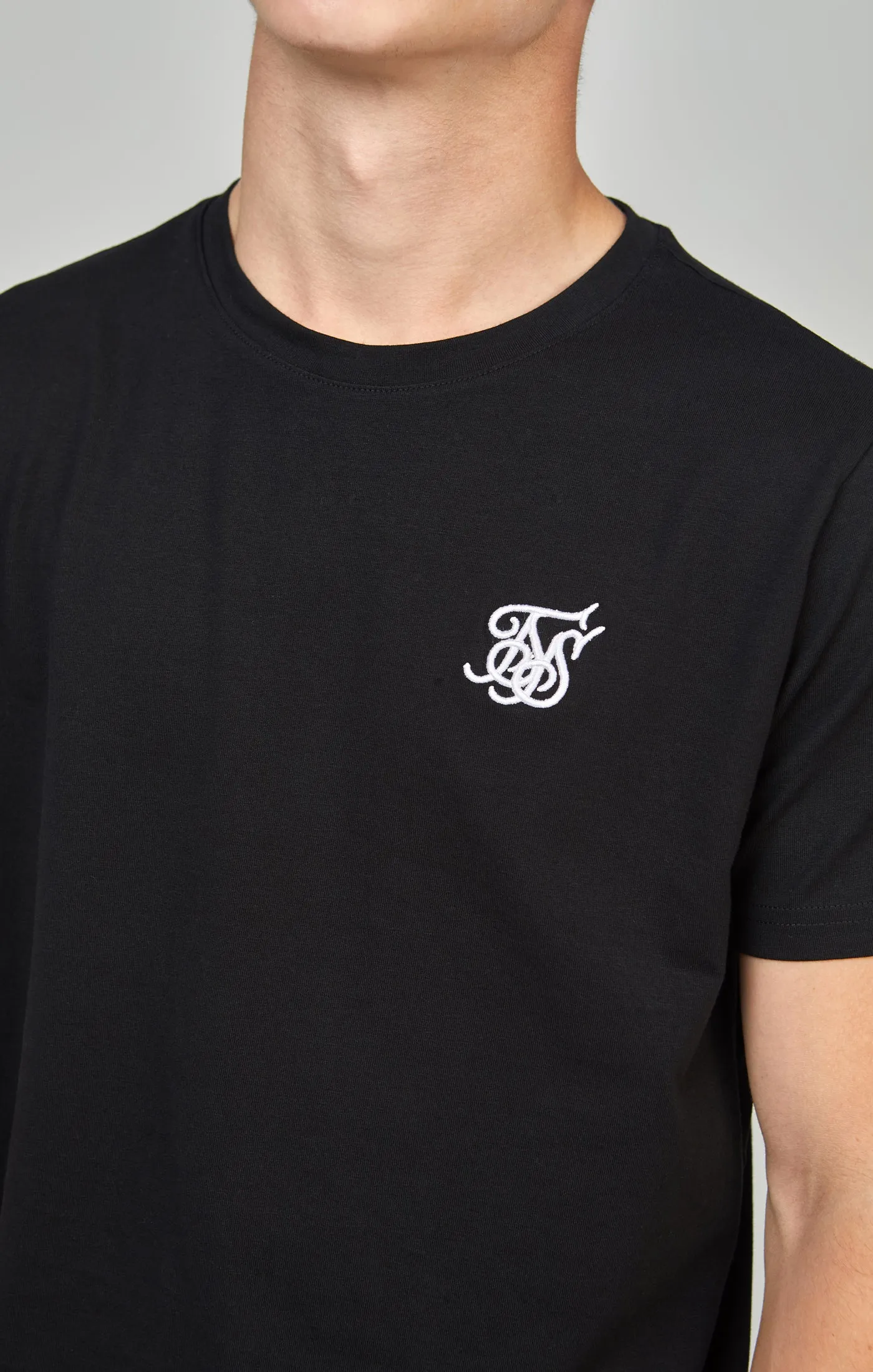 Boys Black Essentials T-Shirt sold by Siksilk product image thumbnail 2