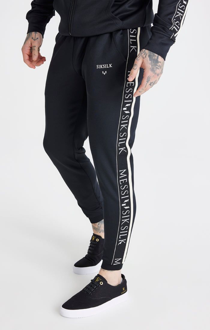 Messi x SikSilk Black Taped Pant sold by Siksilk