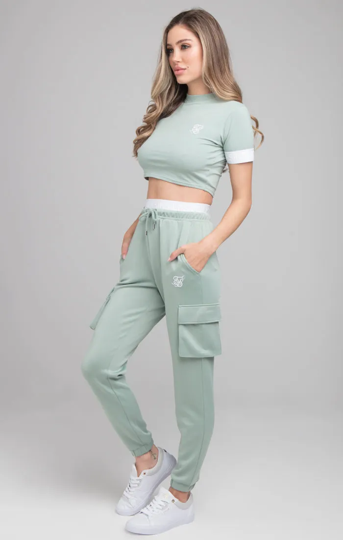 Green Crop T-Shirt sold by Siksilk product image thumbnail 4