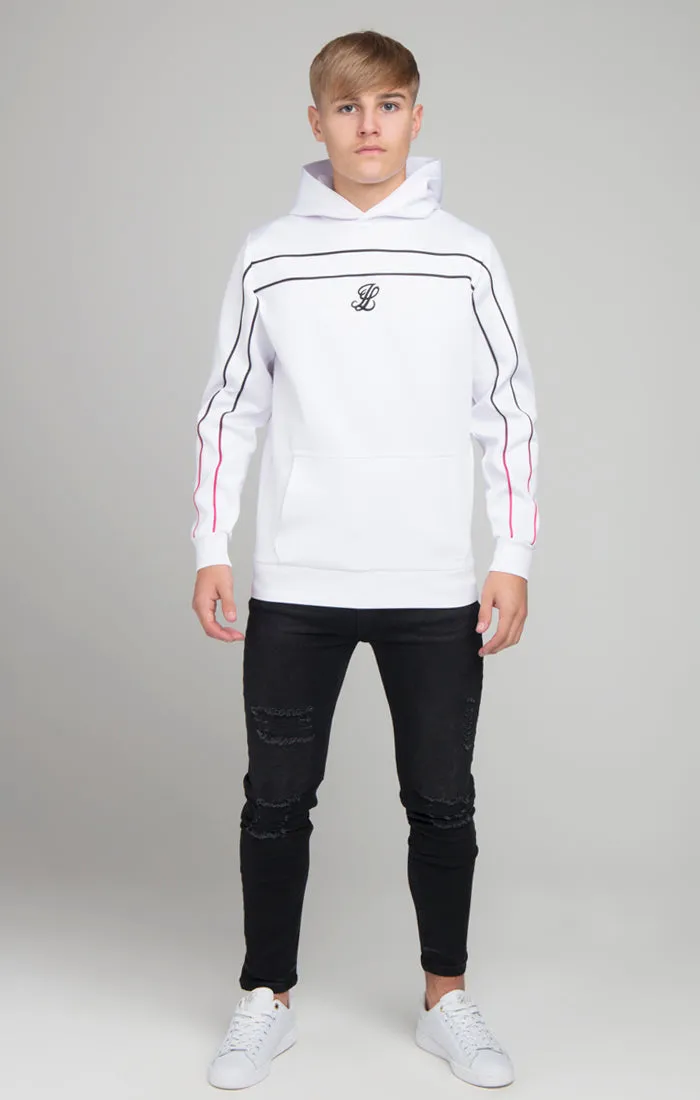 Illusive London Fade Piping Hoodie - White sold by Siksilk product image thumbnail 2
