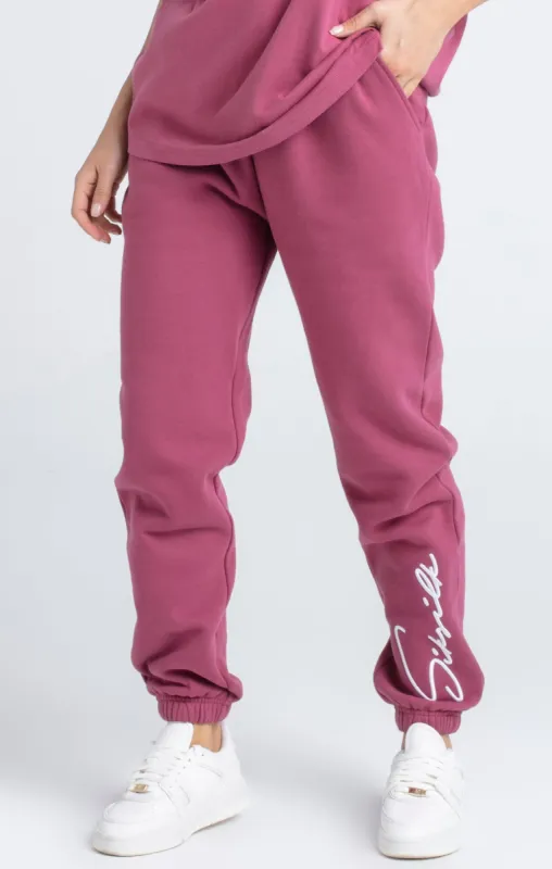 Pink Signature Joggers sold by Siksilk