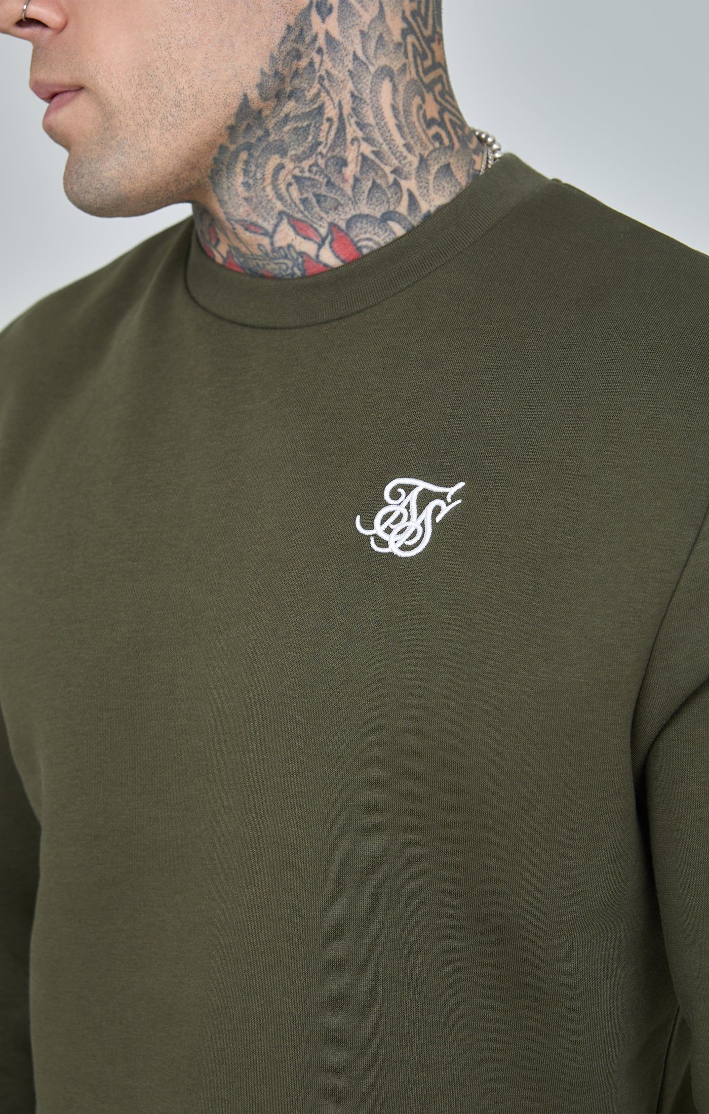 Khaki Essential Sweatshirt sold by Siksilk product image thumbnail 4
