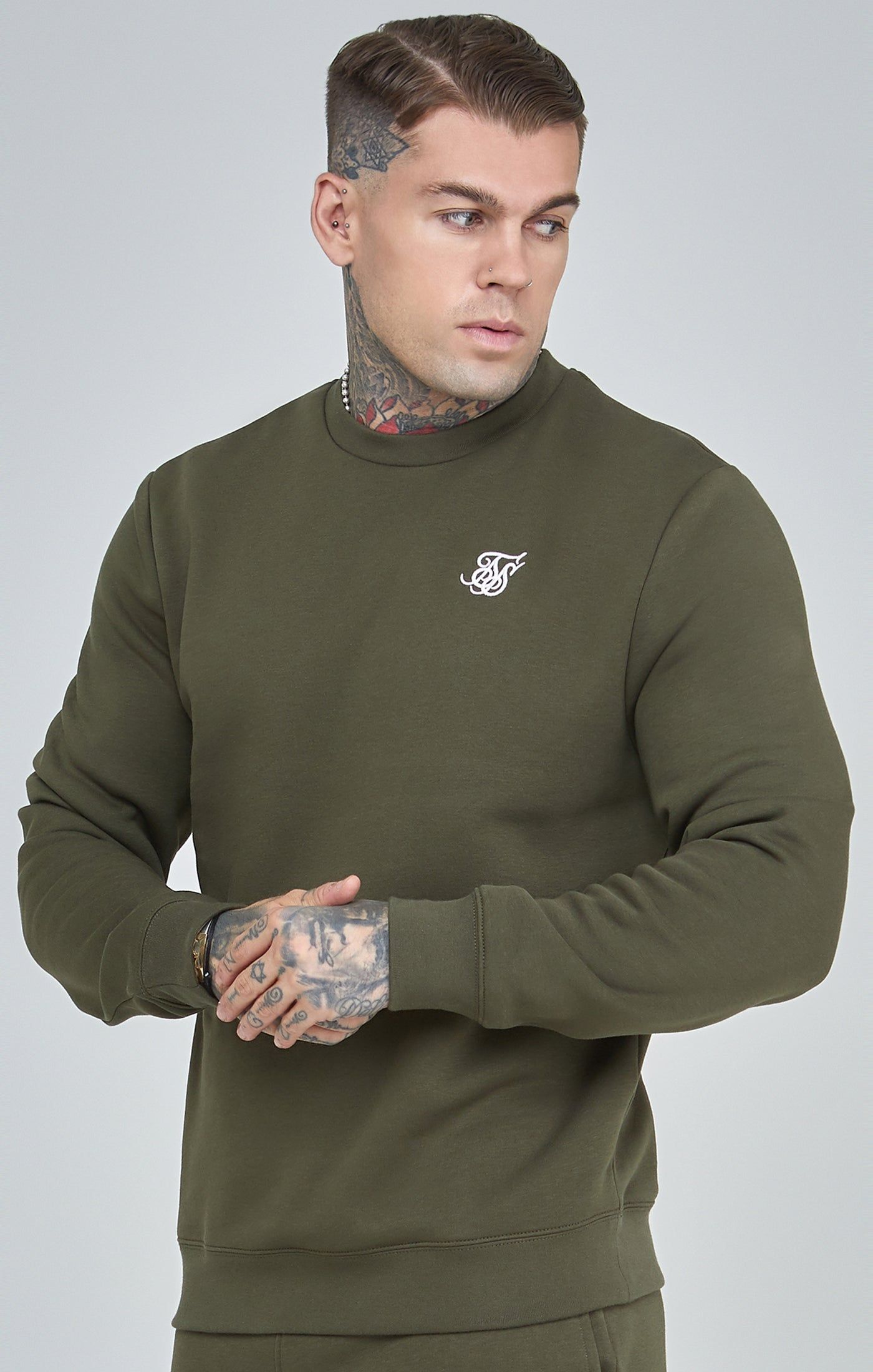 Khaki Essential Sweatshirt sold by Siksilk